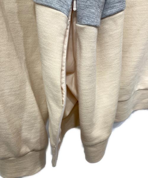 SUNSEA（サンシー）SUNSEA (サンシー) 切替スウェット ベージュ×グレー サイズ:3の古着・服飾アイテム