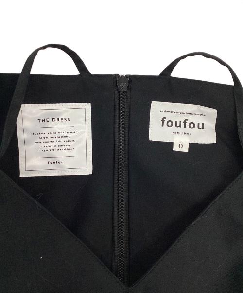foufou（フーフー ザドレス）foufou (フーフー) ギャザーキャミソールワンピース ブラック サイズ:Freeの古着・服飾アイテム