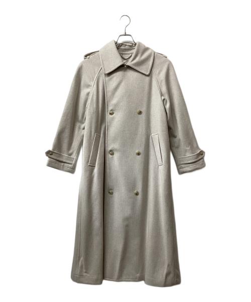 foufou（フーフー ザドレス）foufou (フーフー) ウールトレンチコート ライトグレー サイズ:Freeの古着・服飾アイテム