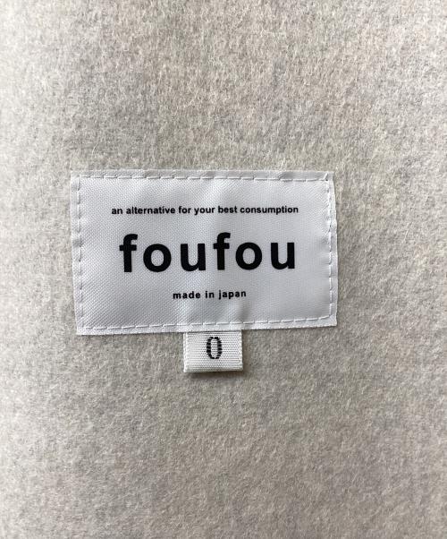 foufou（フーフー ザドレス）foufou (フーフー) ウールトレンチコート ライトグレー サイズ:Freeの古着・服飾アイテム