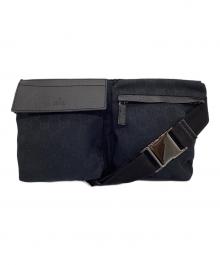 GUCCI（グッチ）の古着「GGキャンバス ウエストポーチ」｜ブラック