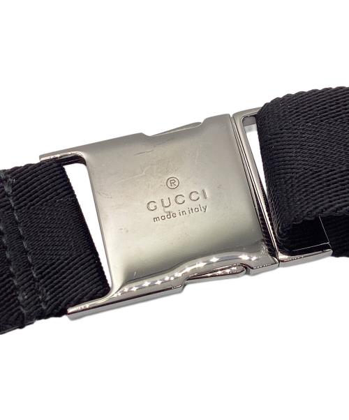 GUCCI（グッチ）GUCCI (グッチ) GGキャンバス ウエストポーチ ブラックの古着・服飾アイテム