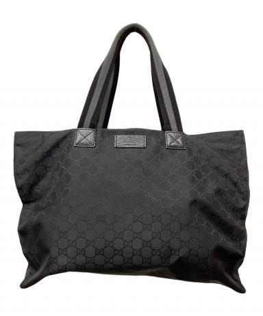 中古・古着通販】GUCCI (グッチ) ナイロントートバッグ ブラック
