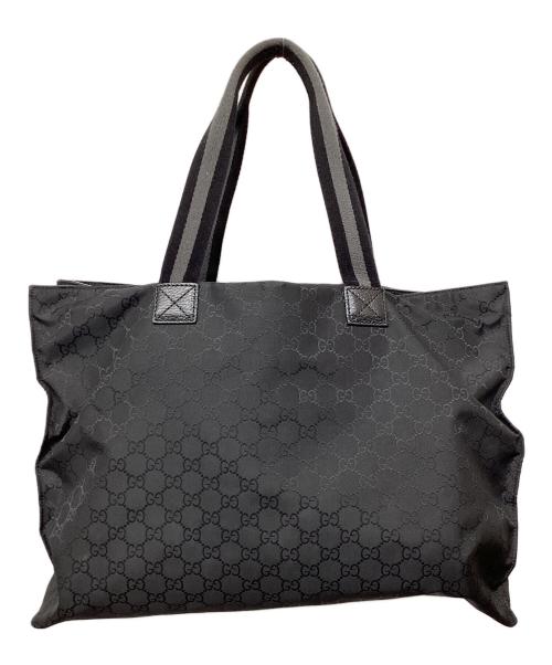 GUCCI（グッチ）GUCCI (グッチ) ナイロントートバッグ ブラックの古着・服飾アイテム