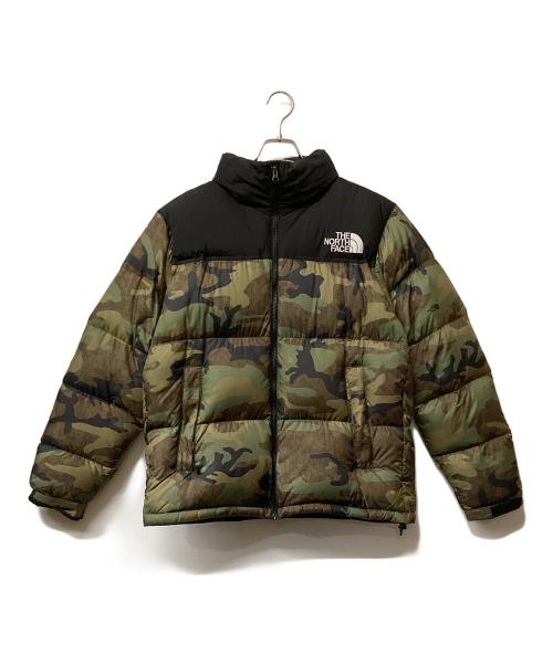 THE NORTH FACE（ザ ノース フェイス）THE NORTH FACE (ザ ノース フェイス) THE NORTH FACE ノベルティーヌプシジャケット カーキ×ブラック×オリーブ サイズ:Lの古着・服飾アイテム