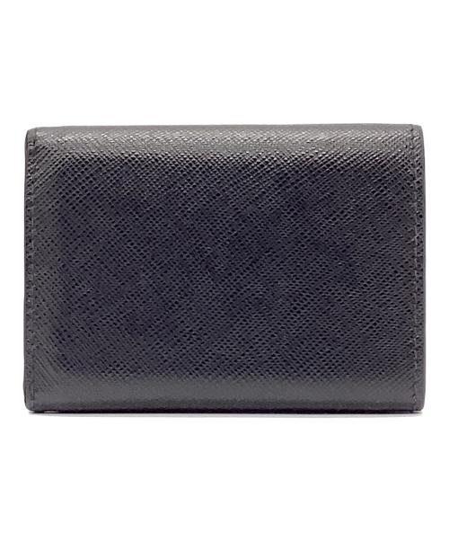 PRADA（プラダ）PRADA (プラダ) PRADA 3つ折り財布 サフィアーノ ブラックの古着・服飾アイテム