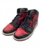NIKEナイキ）の古着「NIKE AIR JORDAN 1 MID BRED」｜レッド×ブラック