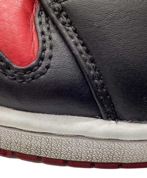 NIKE（ナイキ）NIKE (ナイキ) NIKE AIR JORDAN 1 MID BRED レッド×ブラック サイズ:27㎝の古着・服飾アイテム