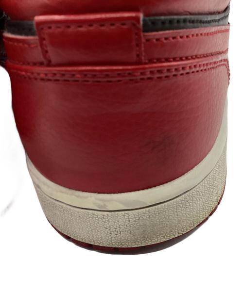 NIKE（ナイキ）NIKE (ナイキ) NIKE AIR JORDAN 1 MID BRED レッド×ブラック サイズ:27㎝の古着・服飾アイテム