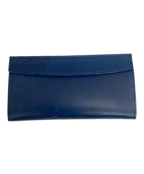 M+（エムピウ）M+ (エムピウ) 長財布 ブルーの古着・服飾アイテム