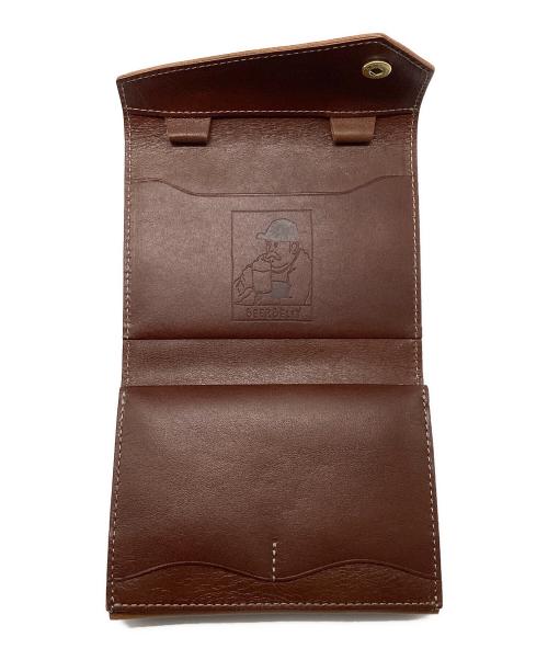 BEERBELLY（ビアベリー）BEERBELLY (ビアベリー) 短い長財布 ブラウンの古着・服飾アイテム
