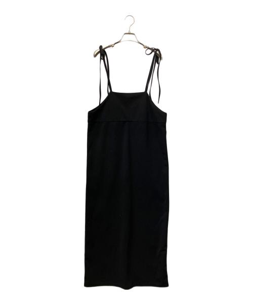NICE CLAUP（ナイスクラップ）NICE CLAUP (ナイスクラップ) キャミソールワンピース ブラック サイズ:Ｆの古着・服飾アイテム