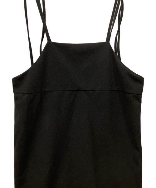 NICE CLAUP（ナイスクラップ）NICE CLAUP (ナイスクラップ) キャミソールワンピース ブラック サイズ:Ｆの古着・服飾アイテム