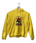 DSQUARED2ディースクエアード）の古着「プルオーバーパーカー」｜イエロー