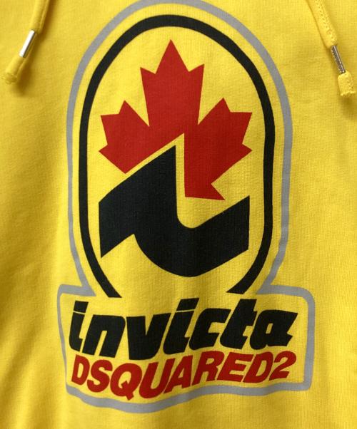 DSQUARED2（ディースクエアード）DSQUARED2 (ディースクエアード) プルオーバーパーカー イエロー サイズ:Mの古着・服飾アイテム
