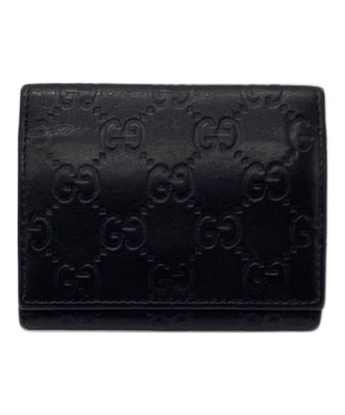 GUCCI（グッチ）GUCCI (グッチ) GG　カードケース ブラックの古着・服飾アイテム
