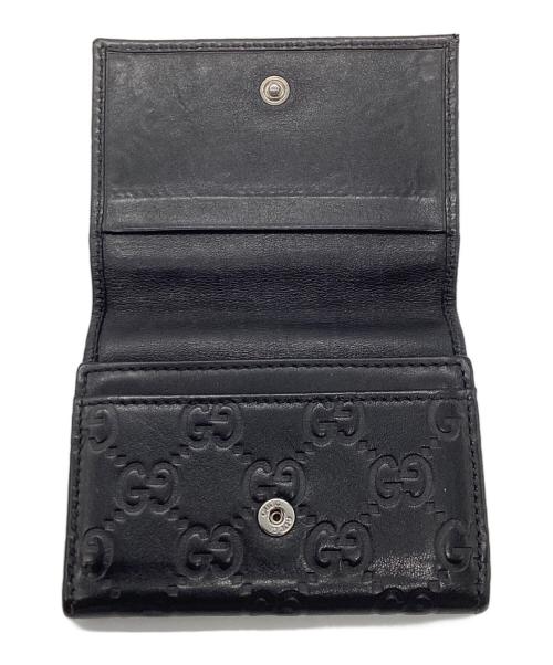GUCCI（グッチ）GUCCI (グッチ) GG　カードケース ブラックの古着・服飾アイテム