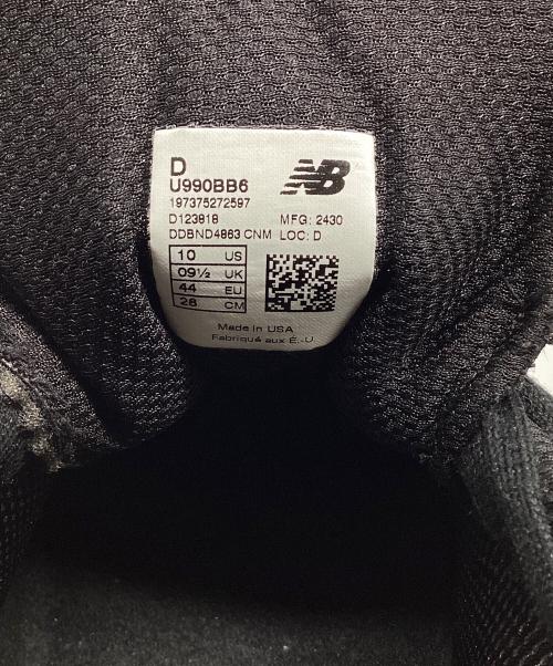 NEW BALANCE（ニューバランス）NEW BALANCE (ニューバランス) ニューバランス スニーカー ブラック サイズ:28cmの古着・服飾アイテム