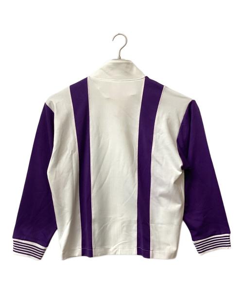 テニスの王子様 木手永四朗（テニスノオウジサマ キテエイシロウ）テニスの王子様 木手永四朗 (テニスノオウジサマ キテエイシロウ) テニスの王子様 比嘉中 原作ジャージ ホワイト×パープル サイズ:Mの古着・服飾アイテム