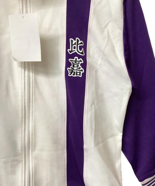 テニスの王子様 木手永四朗（テニスノオウジサマ キテエイシロウ）テニスの王子様 木手永四朗 (テニスノオウジサマ キテエイシロウ) テニスの王子様 比嘉中 原作ジャージ ホワイト×パープル サイズ:Mの古着・服飾アイテム