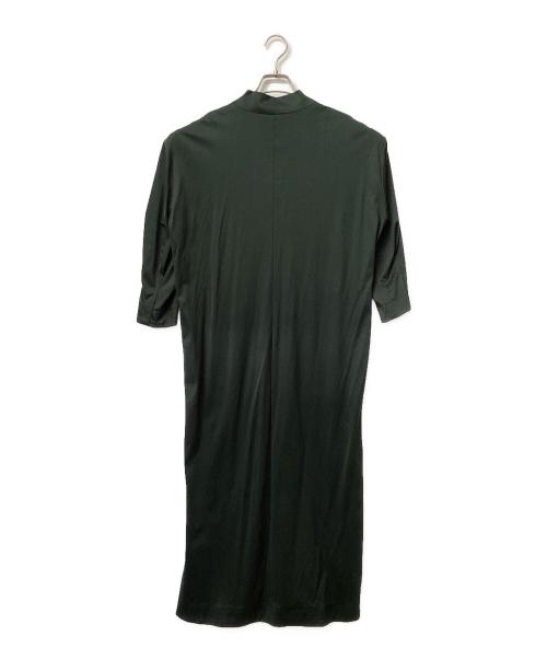 Mame Kurogouchi（マメクロゴウチ）Mame Kurogouchi (マメクロゴウチ) 長袖ワンピース ダークグリーン サイズ:２の古着・服飾アイテム