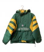 STARTERスターター）の古着「アノラックジャケット」｜グリーン×イエロー