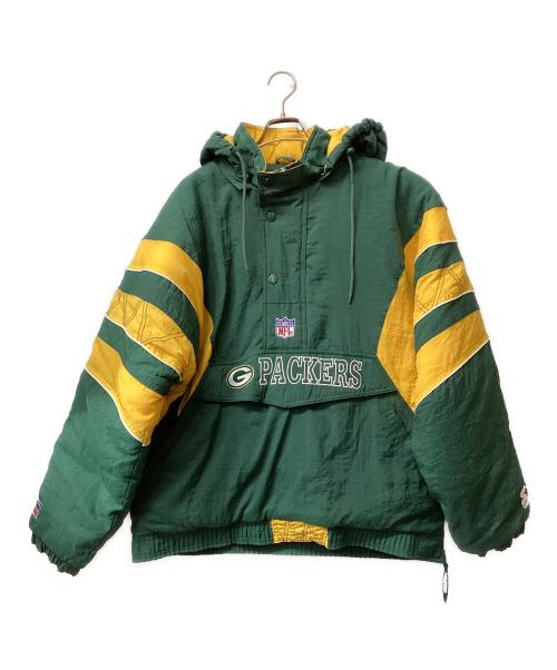 STARTER（スターター）STARTER (スターター) アノラックジャケット グリーン×イエロー サイズ:XLの古着・服飾アイテム