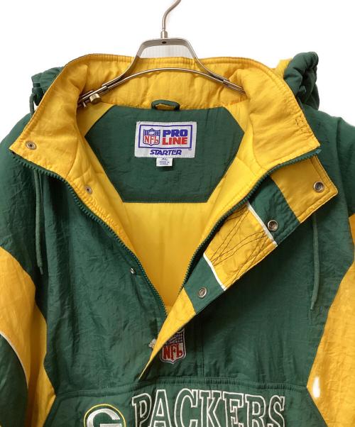 STARTER（スターター）STARTER (スターター) アノラックジャケット グリーン×イエロー サイズ:XLの古着・服飾アイテム