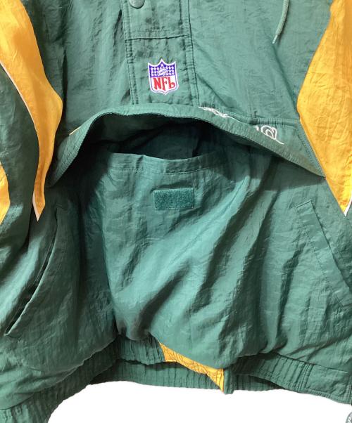 STARTER（スターター）STARTER (スターター) アノラックジャケット グリーン×イエロー サイズ:XLの古着・服飾アイテム