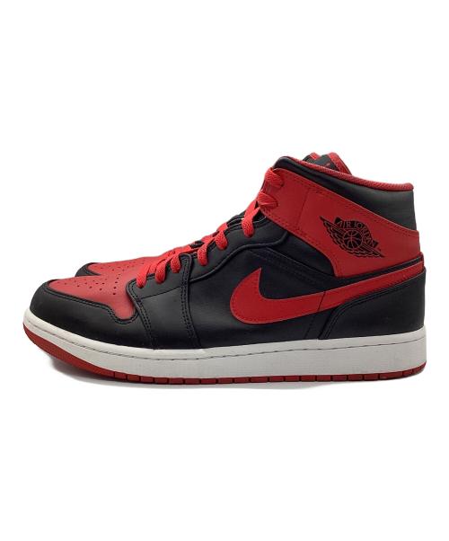 NIKE（ナイキ）NIKE (ナイキ) AIR JORDAN 1 MID(エア ジョーダン 1 MID ) レッド×ブラック サイズ:30cmの古着・服飾アイテム