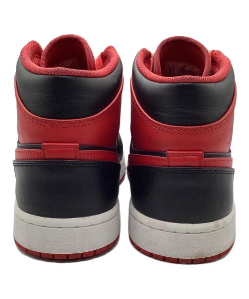 NIKE（ナイキ）NIKE (ナイキ) AIR JORDAN 1 MID(エア ジョーダン 1 MID ) レッド×ブラック サイズ:30cmの古着・服飾アイテム