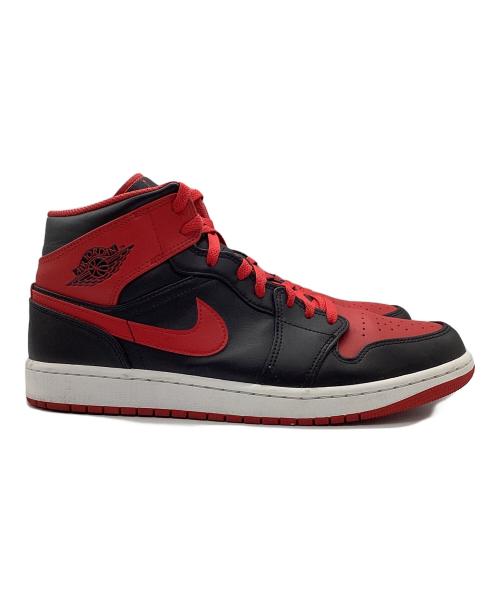 NIKE（ナイキ）NIKE (ナイキ) AIR JORDAN 1 MID(エア ジョーダン 1 MID ) レッド×ブラック サイズ:30cmの古着・服飾アイテム