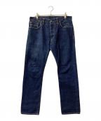 RRLダブルアールエル）の古着「デニムパンツ」｜ネイビー