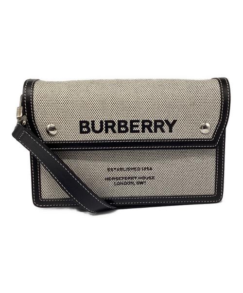 BURBERRY（バーバリー）BURBERRY (バーバリー) ショルダーバッグ ホースフェリー ブラック×カーキの古着・服飾アイテム