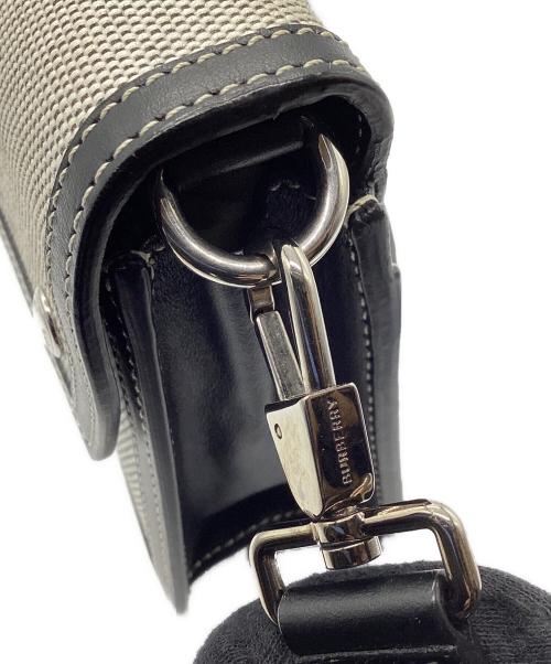 BURBERRY（バーバリー）BURBERRY (バーバリー) ショルダーバッグ ホースフェリー ブラック×カーキの古着・服飾アイテム