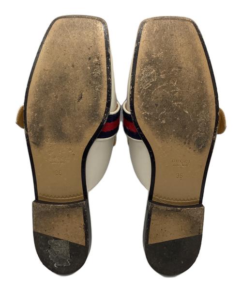 GUCCI（グッチ）GUCCI (グッチ) レザーパンプス カーキ サイズ:36の古着・服飾アイテム