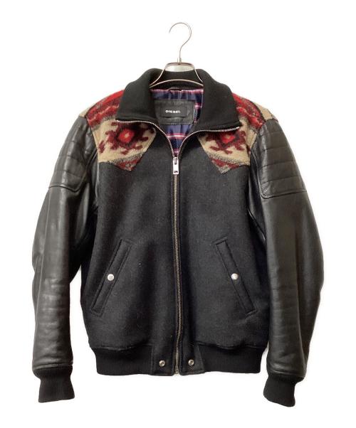 DIESEL（ディーゼル）DIESEL (ディーゼル) スタジャン ブラック サイズ:Mの古着・服飾アイテム