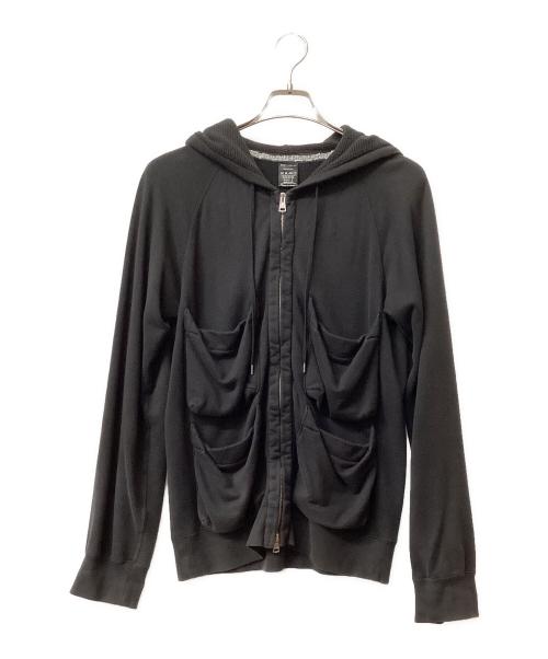 n(n) by NUMBER (N)INE（エヌエヌバイナンバーナイン）n(n) by NUMBER (N)INE (エヌエヌバイナンバーナイン) ジップパーカー ブラック サイズ:2の古着・服飾アイテム