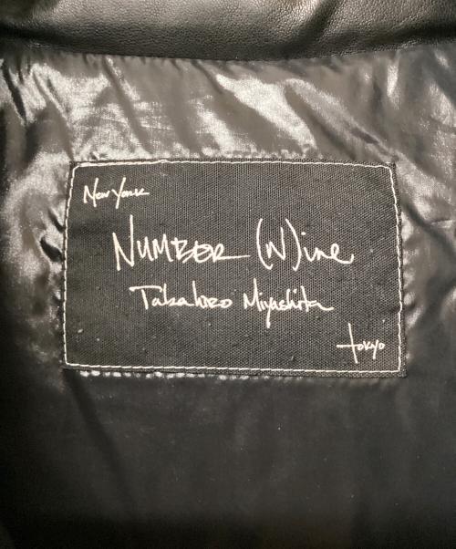 NUMBER (N)INE（ナンバーナイン）NUMBER (N)INE (ナンバーナイン) NUMBER (N)INE ダウンベスト ブラウン×ブラック サイズ:2の古着・服飾アイテム