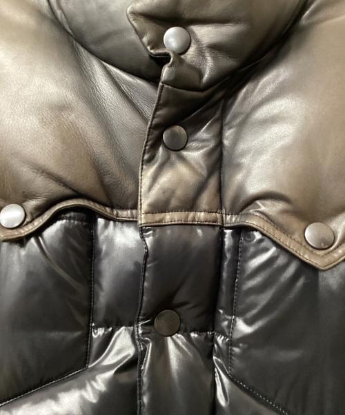 NUMBER (N)INE（ナンバーナイン）NUMBER (N)INE (ナンバーナイン) NUMBER (N)INE ダウンベスト ブラウン×ブラック サイズ:2の古着・服飾アイテム