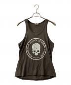 NUMBER (N)INEナンバーナイン）の古着「タンクトップ 穴あきスカル」｜ブラウン