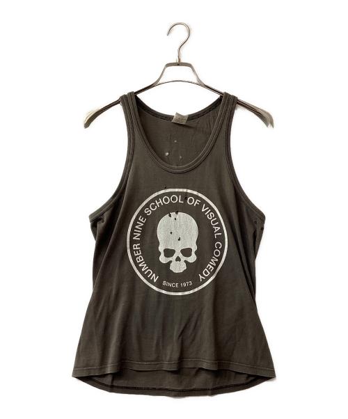 NUMBER (N)INE（ナンバーナイン）NUMBER (N)INE (ナンバーナイン) タンクトップ 穴あきスカル ブラウン サイズ:3の古着・服飾アイテム