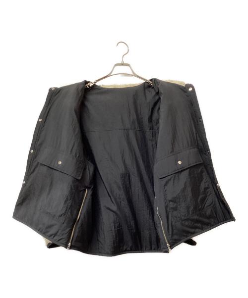 Adam et Rope（アダム エ ロペ）Adam et Rope (アダム エ ロペ) アダム エ ロペ ボアジャケット ベージュ×ブラック サイズ:Freeの古着・服飾アイテム