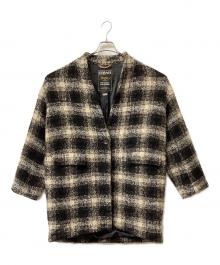 JOURNAL STANDARD（ジャーナルスタンダード）の古着「ミドルコート」｜ブラック×ブラウン