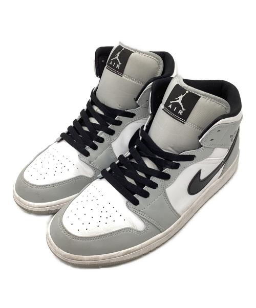 NIKE（ナイキ）NIKE (ナイキ) NIKE AIR JORDAN1mid  ホワイト×グレー サイズ:US11の古着・服飾アイテム