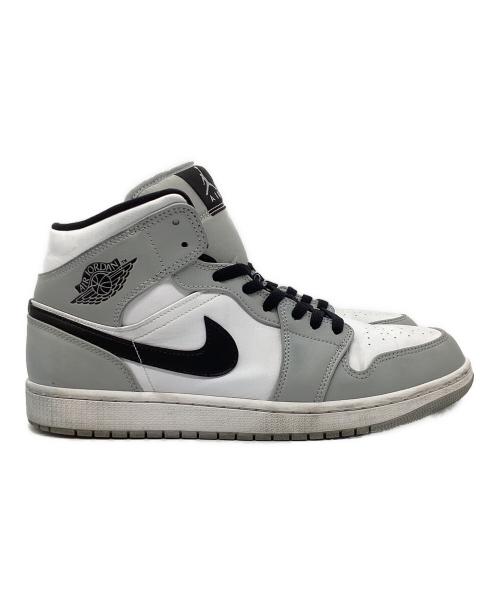 NIKE（ナイキ）NIKE (ナイキ) NIKE AIR JORDAN1mid  ホワイト×グレー サイズ:US11の古着・服飾アイテム