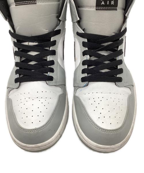 NIKE（ナイキ）NIKE (ナイキ) NIKE AIR JORDAN1mid  ホワイト×グレー サイズ:US11の古着・服飾アイテム