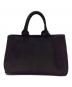 PRADA (プラダ) カナパ トートバッグ ブラック：44000円