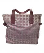 CHANELシャネル）の古着「トートバッグ ニュートラベルライン」｜ピンク