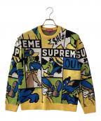 SUPREMEシュプリーム）の古着「厚手ニット」｜イエロー×ブラック×ブルー